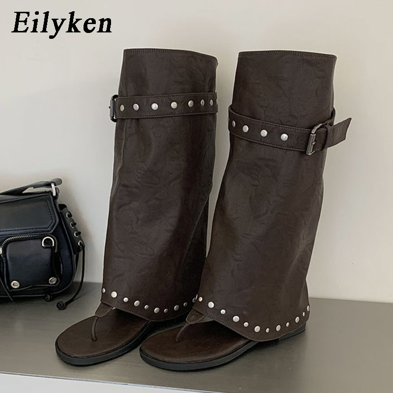 Women Electronic Accessories - Eilyken 빈티지 편안한 로우 힐 라운드