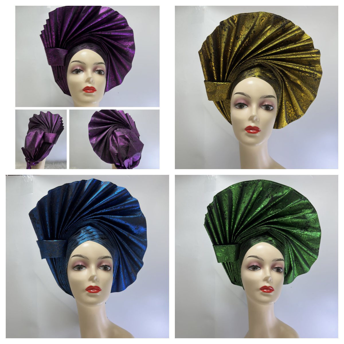 Women'S African Accessories - 아프리카 세고 헤드타이 스카프 고품질 나이지리아