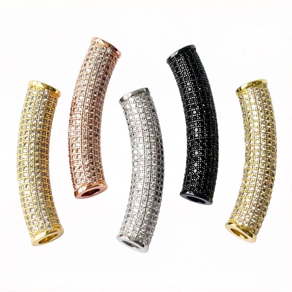 Women Accessories Bracelet - 2개/세트 지르코니아 파베 롱 구리 바