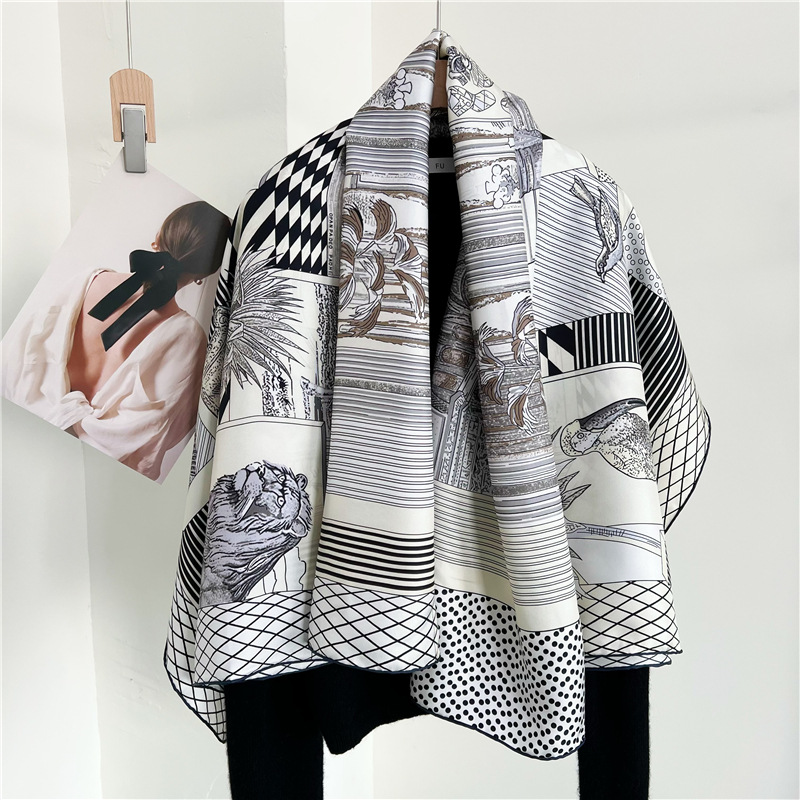 Accessories Brand For Women - 대형 실크 스카프 브랜드 디자이너 손으로
