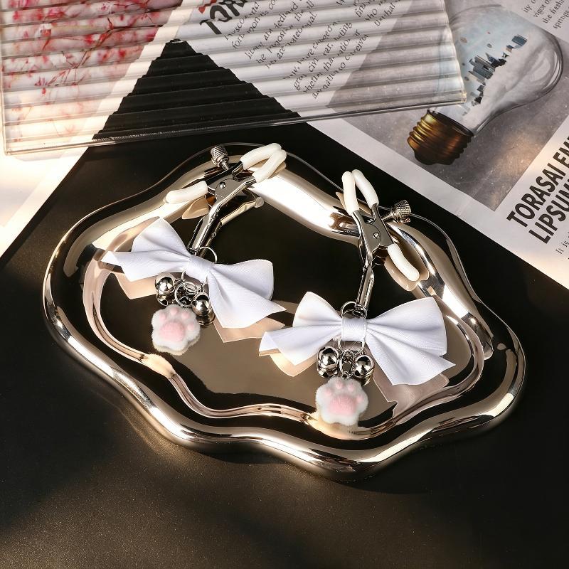 휴대용 리본 장식 니플 클램프 1쌍, 조절 가능한 여성 - Women Accessories Combo 리뷰 및 가격