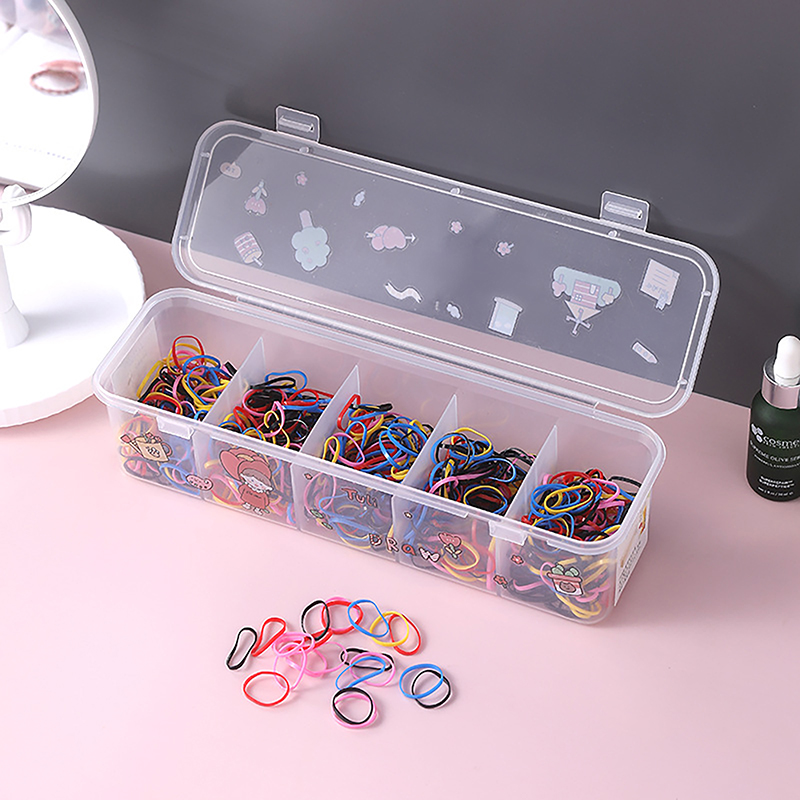다용도 5칸 투명 수납함 헤어 액세서리 쥬얼리 보관함  - Women Accessories List 리뷰 및 가격