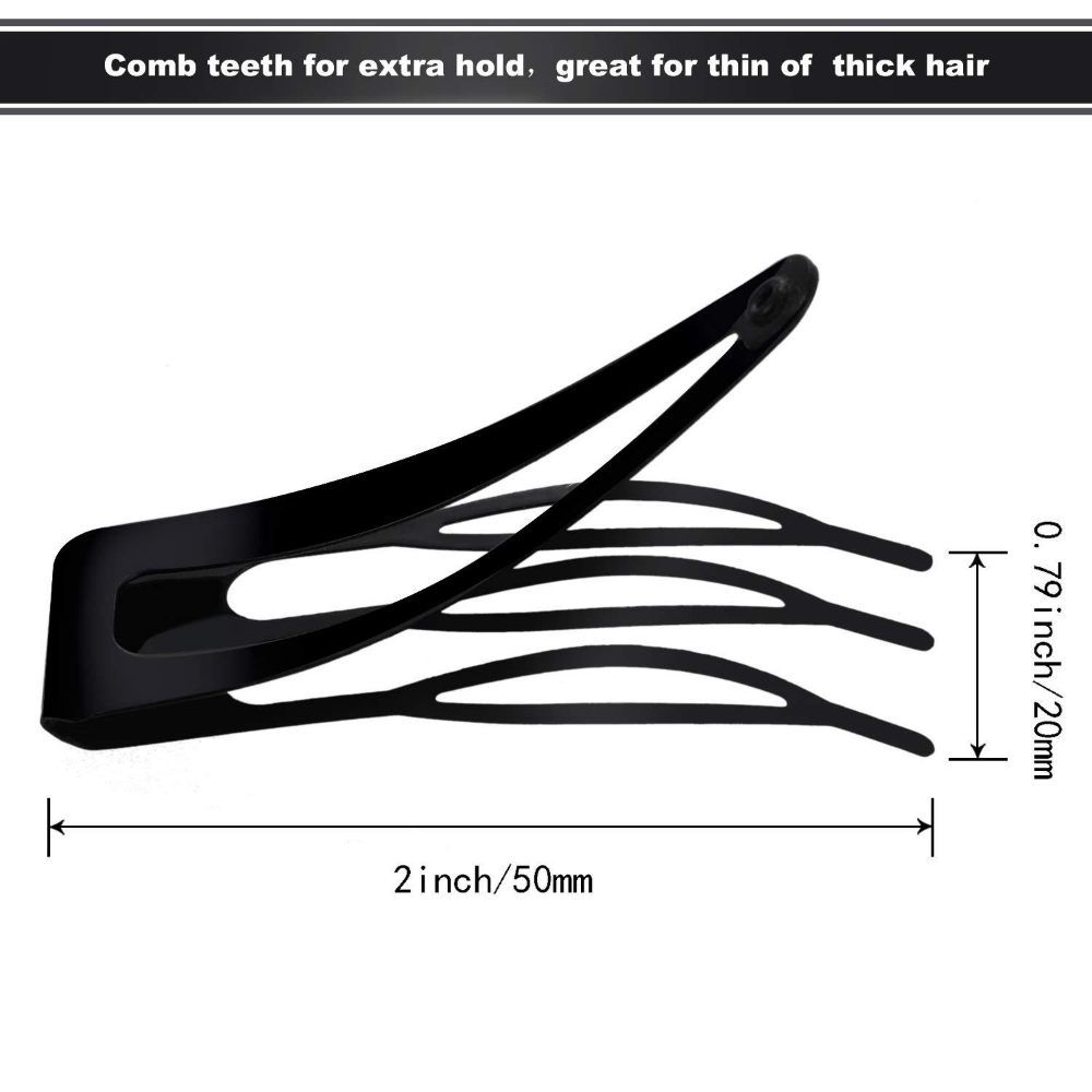 10 개/몫 금속 스냅 헤어 클립 Updo 헤어핀 헤어 - Women Accessories List 리뷰 및 가격