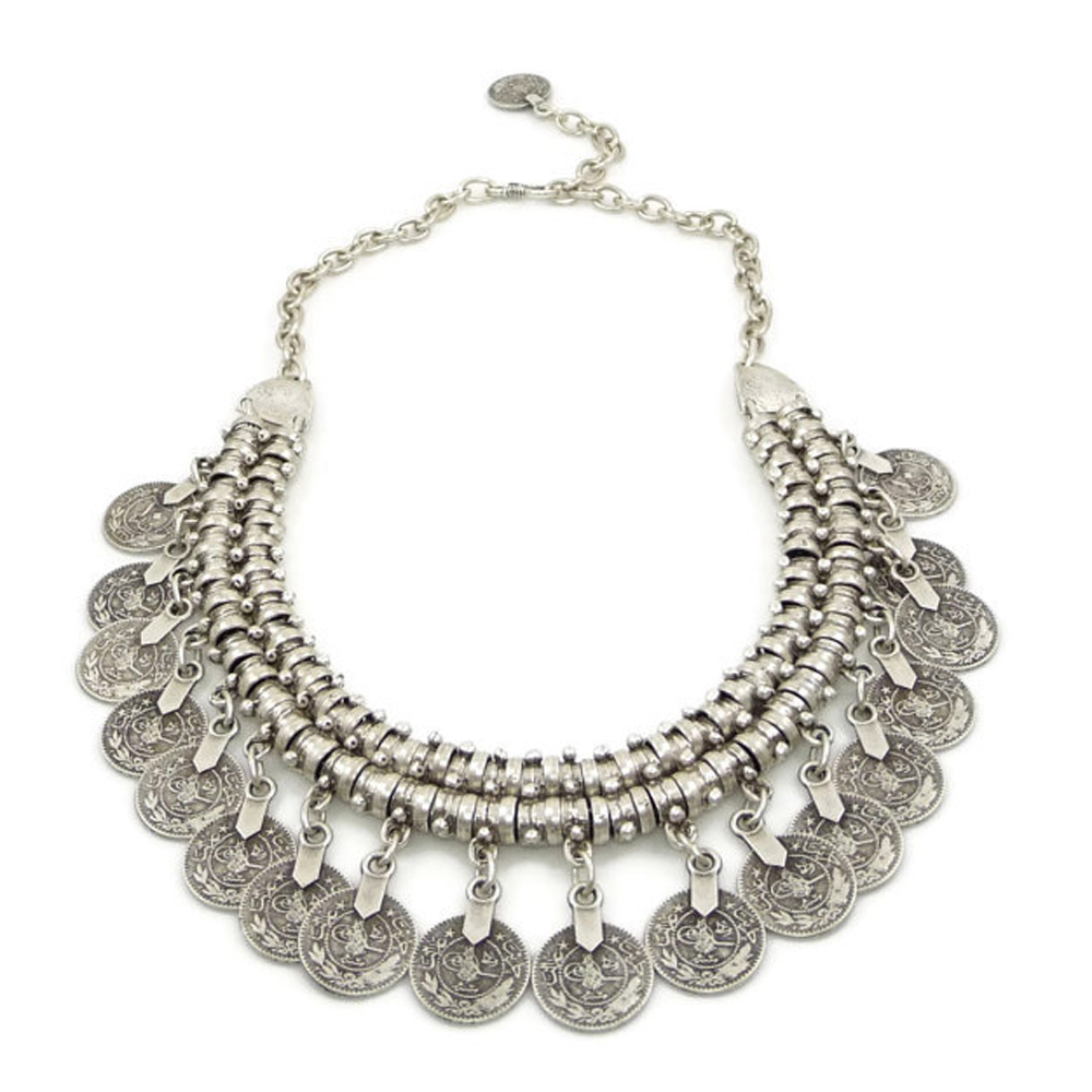 여성용 빈티지 합금 동전 술 초커 목걸이, 집시, 아프 - Women Accessories Pakistan 리뷰 및 가격