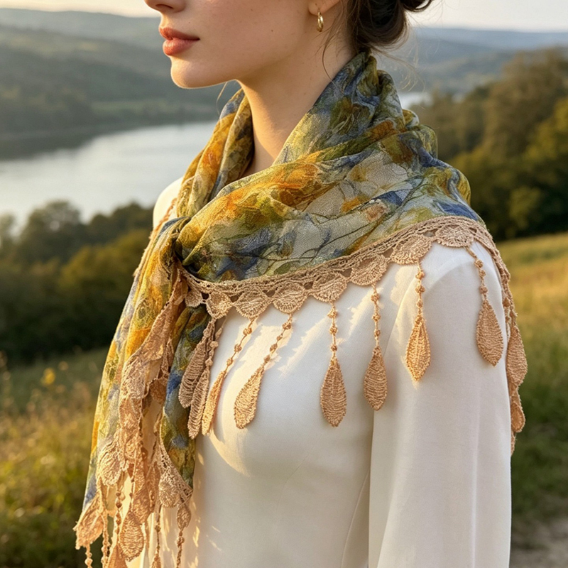 빈티지 꽃무늬 레이스 속이 빈 태슬 허리 스카프 보헤미 - Women Electronic Accessories 리뷰 및 가격