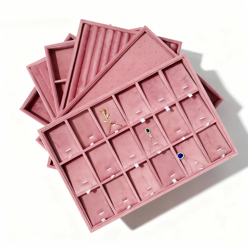 벨벳 보석 정리함 서랍용 트레이, 보석 보관 트레이,  - Women Accessories List 리뷰 및 가격