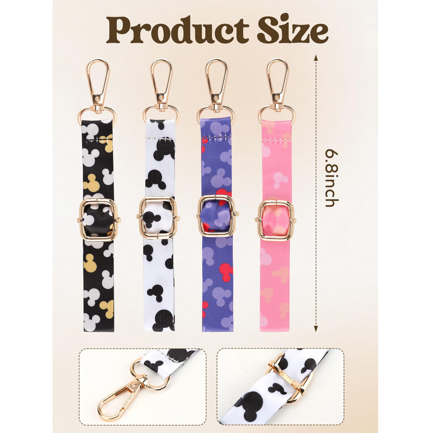 미키 마우스 귀 모양 가방 걸이 비즈 끈 키체인 여행용 - Women Accessories List 리뷰 및 가격