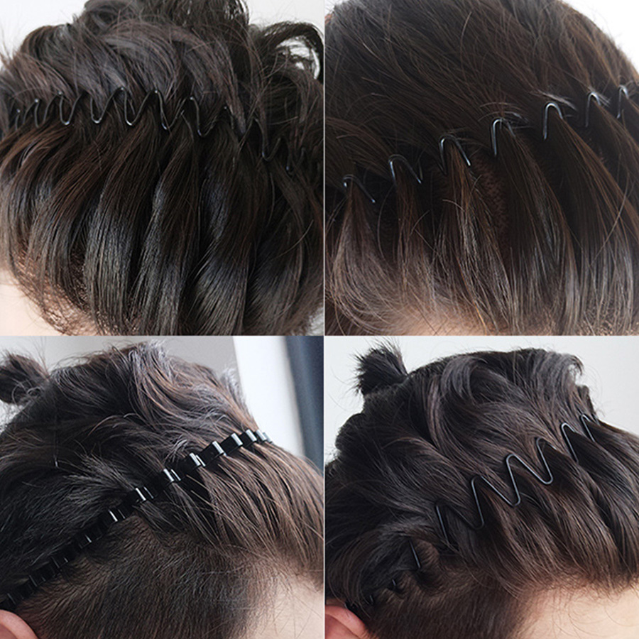 2-5Pcs 물결 모양의 헤어 밴드 봄 헤어 후프 남성 - Women Accessories Combo 리뷰 및 가격