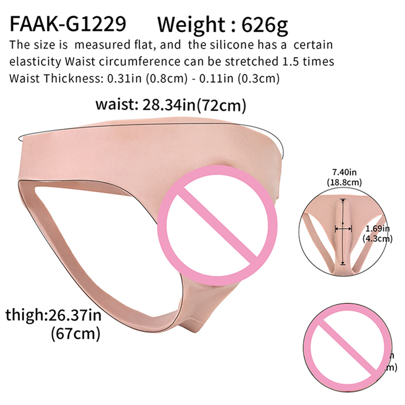 신축성 있는 실리콘 소재의 사실적인 질 모양 팬티, 트 - Women Accessories Combo 리뷰 및 가격