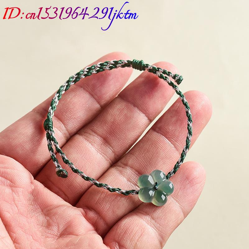 버마산 경옥 꽃 팔찌 천연 옥 참 장식 패션 액세서리  - Women Accessories Bracelet 리뷰 및 가격