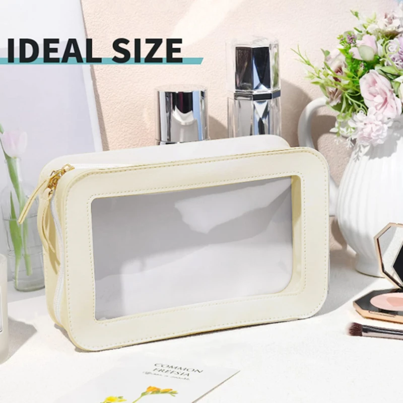 여성 PU 메이크업 가방 여행용 화장품 가방 투명 세면 - Women Accessories List 리뷰 및 가격