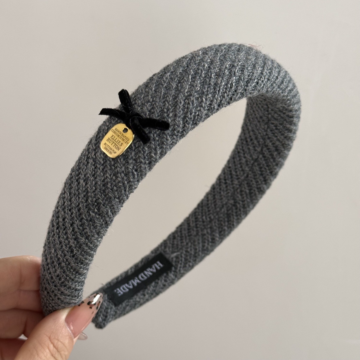 브랜드 뉴 젠틀 브라운 패브릭 머리띠 보우 하이 두개골 - Accessories Brand For Women 리뷰 및 가격