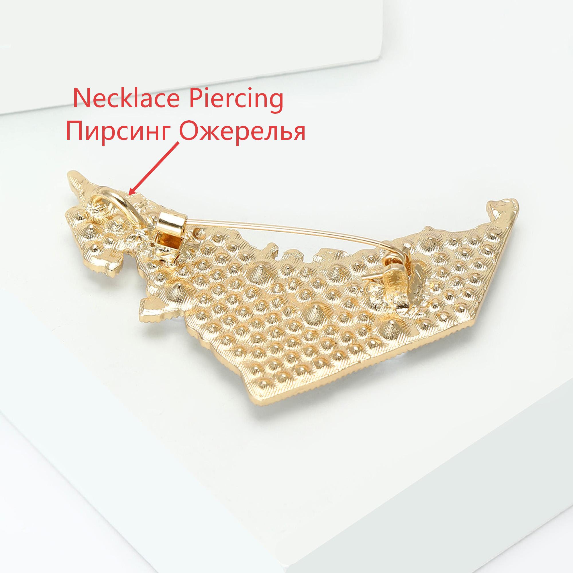Beaut&Berry 럭셔리 진주 UAE 지도 브로치  - Women Accessories Uae 리뷰 및 가격